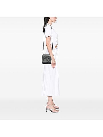 Saint Laurent Medium Denim Monogram Sunset Crossbody (view 2)