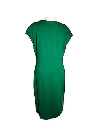 Escada Double Zip Leaf Green Sheath Dress Casual Dress (view 2)