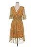 Max Studio Paisley Yellow Max Studio Cocktail Dress Size M - photo 1