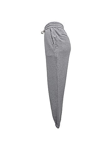 Miu Miu Miu Miu Embroidered Logo Track Pants in Grey Cotton (view 2)