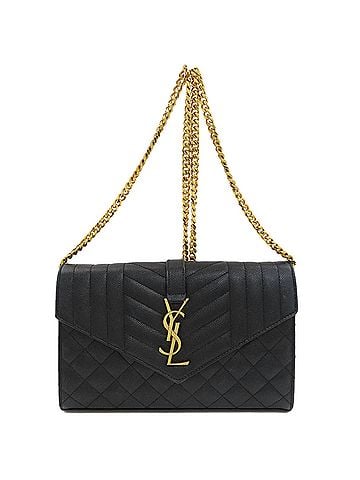 Yves Saint Laurent Yves Saint Laurent Chain Wallet Envelope Medium Shoulder Long Calfskin Women's YVES SAINT LAURENT (view 1)
