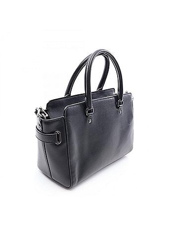 Coach Coach Blake Carryall Flower 2-Way Handbag, Leather, Women's, Black (F59450) (view 2)