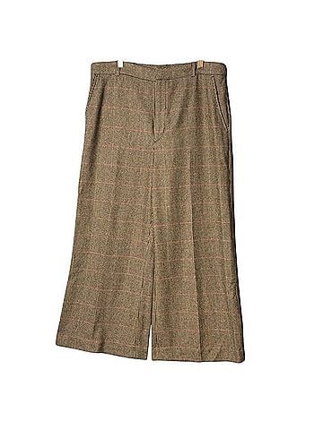 Polo by Ralph Lauren Tweed Wide Leg Stretch Wool Dress Pants (view 2)