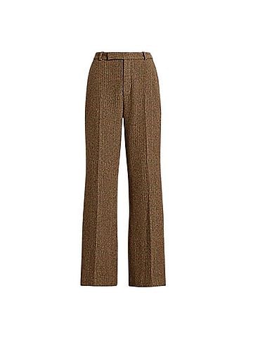 Polo by Ralph Lauren Tweed Wide Leg Stretch Wool Dress Pants (view 1)