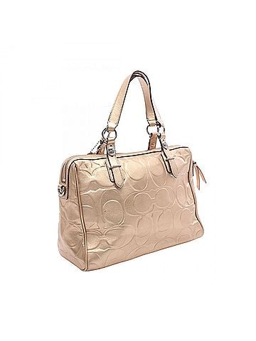Coach Coach Signature 2-Way Handbag, Leather, Women's, Gold Tone, F17992 (view 2)