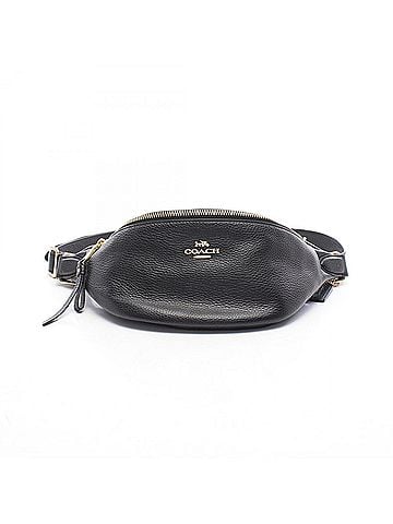 Coach Coach waist bag, body handbag, leather, women's, black, F48738 (view 1)
