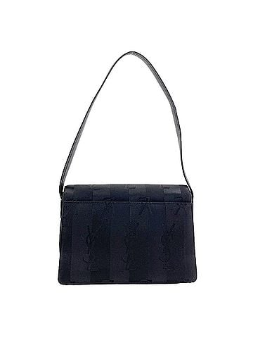 Yves Saint Laurent Yves Saint Laurent Logo Stripe Shoulder Bag, Nylon Canvas/Leather, Women's (view 2)