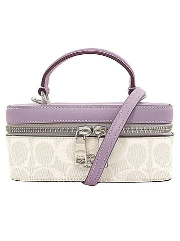 Coach Coach CJ522 Train Case 2-Way Handbag PVC/Leather Women's COACH (view 1)