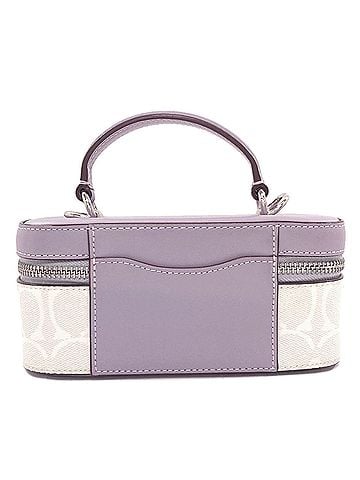 Coach Coach CJ522 Train Case 2-Way Handbag PVC/Leather Women's COACH (view 2)