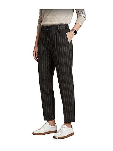 Vince. pinstripe flannel pull on  Dress Pants (view 1)