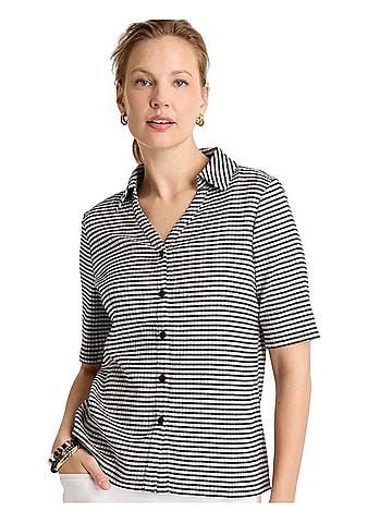 Chico's Short Sleeve Button-Down Shirt (view 1)