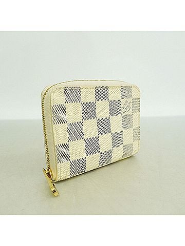 Louis Vuitton Louis Vuitton Damier Azur Zippy Coin Purse N63069 White Women's Wallet/Coin Case (view 2)
