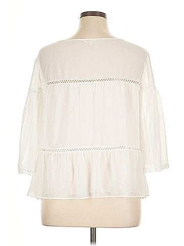 Max Studio Max Studio 3/4 Sleeve Blouse (view 2)