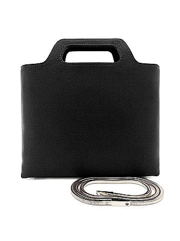 Salvatore Ferragamo Salvatore Ferragamo Mini Shoulder Bag, 2-way, BW-21 0234, Satin Nylon, Black (view 2)