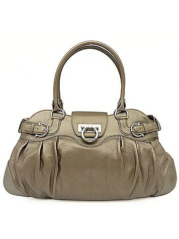 Salvatore Ferragamo Salvatore Ferragamo bag, Gancini Marissa AB-21 5370, leather, bronze metallic. (view 1)