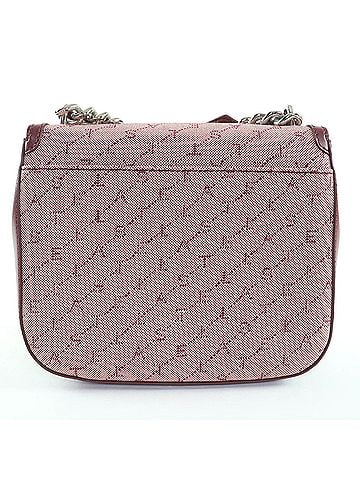 Stella McCartney Stella McCartney 581291 Monogram Canvas Logo Shoulder 2-Way Leather Bag, Bordeaux, Made in Italy, Women's (view 2)