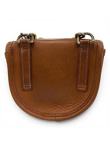 Coach COACH Vintage 9826 Old Coach Mini Shoulder Bag with Charm, Glove Leather, Brown, Women's (view 2)