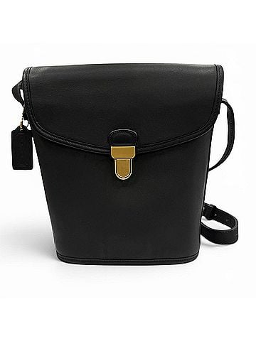 Coach COACH Vintage JACKSON BUCKET Old Coach Glove Leather Bucket Shoulder Bag Black Made in USA Women's (view 1)