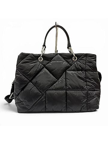 Emporio Armani EMPORIO ARMANI Emporio Armani Logo Shoulder Bag with Pouch, Quilted Leather Handle, 2-Way Tote Bag, Black, Women's (view 2)