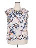 Daniel Rainn 100% Polyester Blue Daniel Rainn Short Sleeve Blouse Size XXL - photo 1