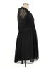 Lulus 100% Polyester Black Lulus Cocktail Dress Size L - photo 3