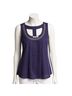 Cato 100% Polyester Solid Purple Sleeveless Blouse Size 14 - photo 1