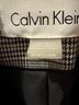 Calvin Klein Plaid Black White Gray Blazer Size 8 - photo 3