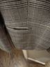 Calvin Klein Plaid Black White Gray Blazer Size 8 - photo 5