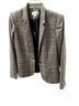 Calvin Klein Plaid Black White Gray Blazer Size 8 - photo 1