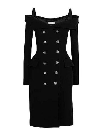 Faith Connexion Crepe Blazer Bonded Dress Cocktail Dress (view 1)