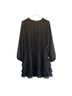 Express 100% Polyester 100% Polyester Polka Dots Black Casual Dress Size M - photo 1