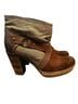 Diesel Leather &amp; Canvas Slouch Boots - photo 1