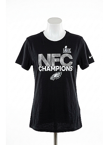 Nike Women's Philadelphia Eagles 2024 Nfc Champions T-Shirt in Black (view 1)