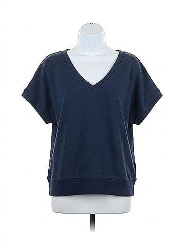 Tommy Bahama Marina Del Mar V-Neck Short-Sleeve Top in Coastline (view 1)