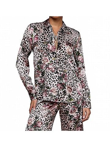 L'Agence Tyler Silk Blouse in Rose Cheetah (view 2)