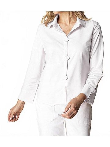 Habitat Tab Blouse in White (view 2)