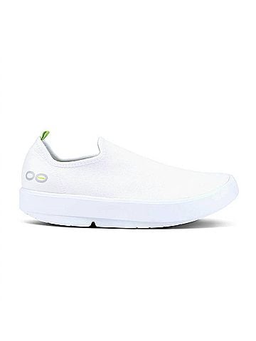 Oofos Women's Oomg Eezee Shoe in White/White (view 2)