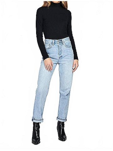 Gentle Fawn Noah Mock Turtleneck in Black (view 2)