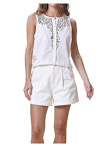 Cleobella Eileen Sleeveless Top in Ivory (view 2)