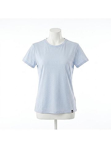 Brooks Luxe Short Sleeve Shirt in Heather Halogen Blue (view 1)