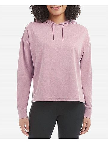 Danskin Sustainable Soft Hoodie in Wistful Mauve (view 2)