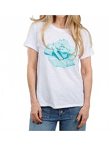 Elliott Lauren Rambling Rose Graphic Tee in Sea Glass (view 2)