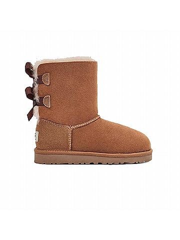 Ugg Kids Bailey Bow Ii Boots 6 Mo in Chestnut (view 2)