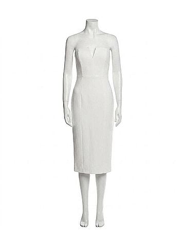 Veronica Beard Nabi Strapless Body Skimming Dress in Off White (view 1)