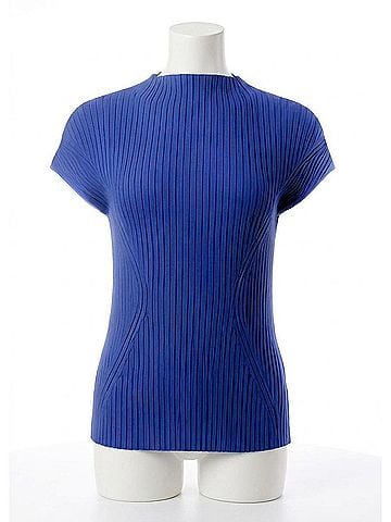 Iris Setlakwe Women's Cheminee Rib Top in Regal Blue (view 1)