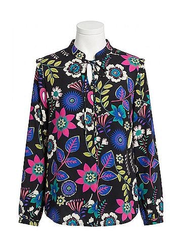 Tyler Boe Maggie Silk Floral Blouse in Multi (view 1)