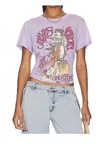 Chaser Janis Joplin Avalon Ballroom Top in Lavender (view 2)