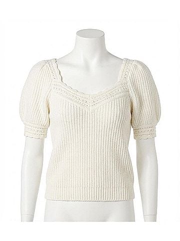 Cleobella Rowan Sweater Top in Ivory (view 1)