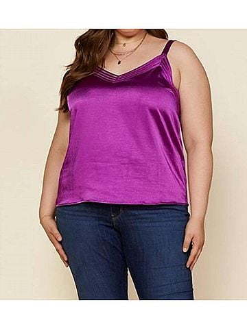 Skies Are Blue Amethyst Cami in Purple (view 2)