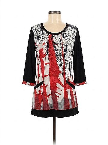Parsley & Sage Barbara Pocket Panel Tunic in Multi (view 1)